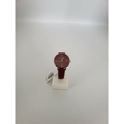 Michael Kors Women's Jayne Three Hand Red Leather MK7183 